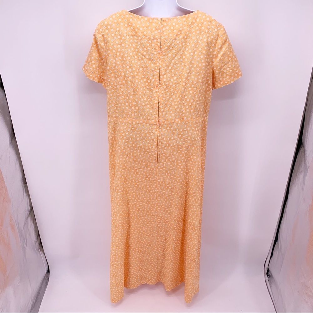 Vintage Orange Floral MuMu Dress Size M-XL - Picture 4 of 4